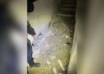 זירת הפיצוץ בנאות לון קרדיט- משטרת ישראל