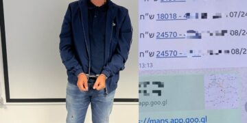 המעצר של החשוד קרדיט משטרת ישראל