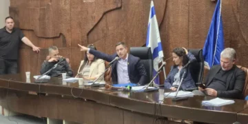 ישיבת מועצת העיר באר שבע צילום מתוך רשת חברתית על פי סעיף 27א לחוק זכויות יוצרים