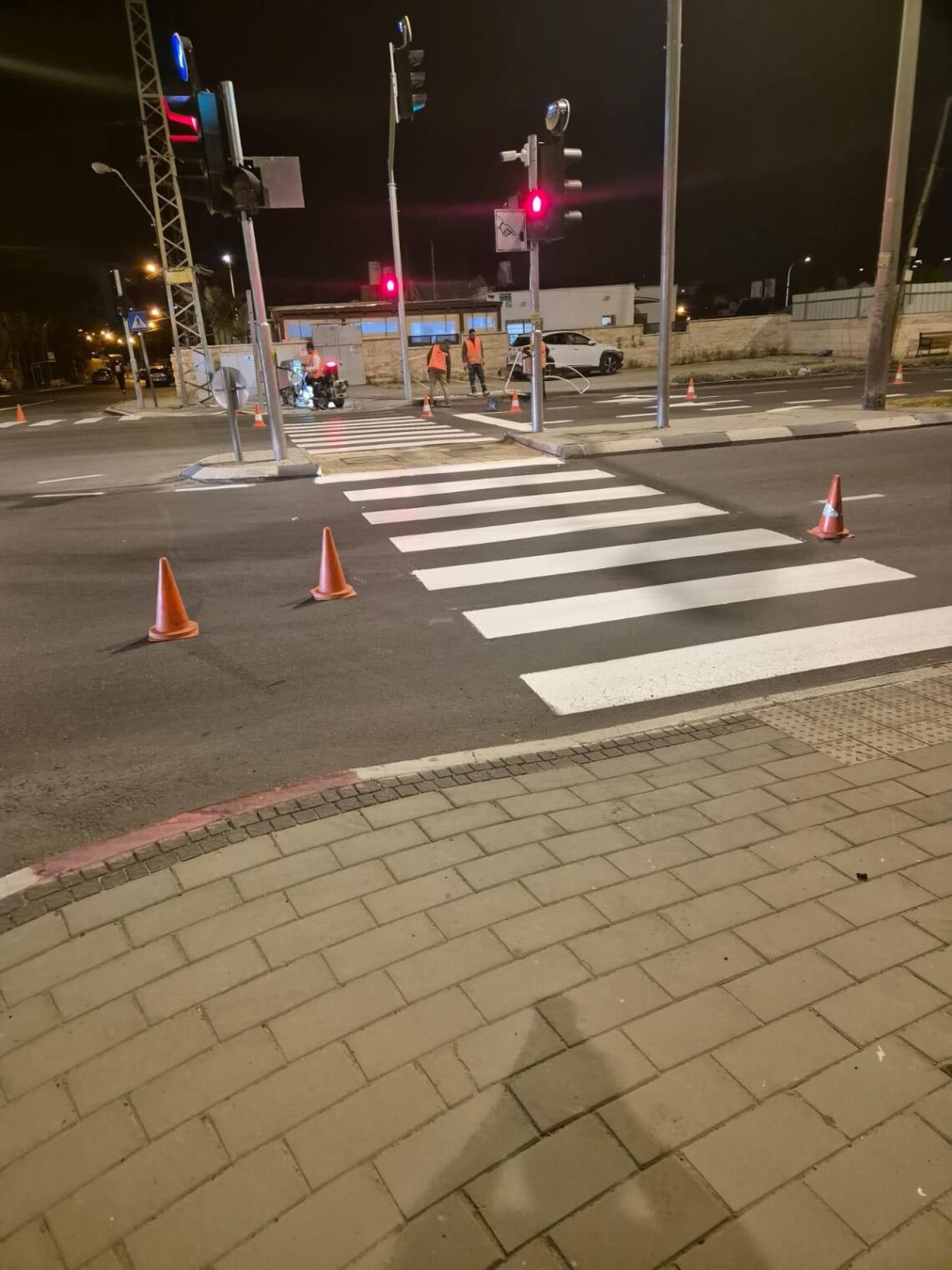 חידוש סימוני כבישים בבאר שבע