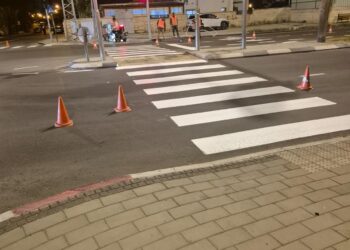 חידוש סימוני כבישים בבאר שבע