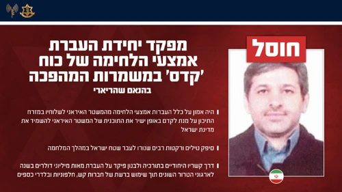 מפקד גיס פלסטין בכוח קדס