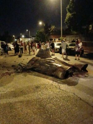 רסיס גדול בעיר בדרום השרון