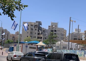 הביניין שנפגע ישירות בבאר שבע