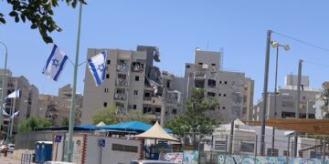 הביניין שנפגע ישירות בבאר שבע