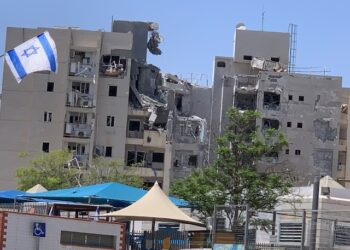 הביניין שנפגע ישירות בבאר שבע