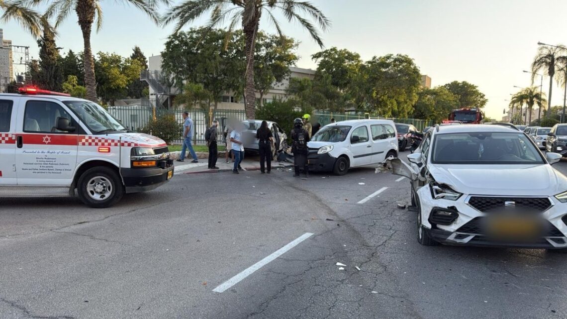 זירת התאונה - צילום דוברות מד"א