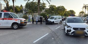 זירת התאונה - צילום דוברות מד"א