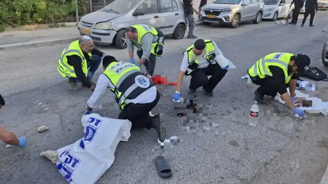 התאונה בשכונה ג קרדיט צילום זקא