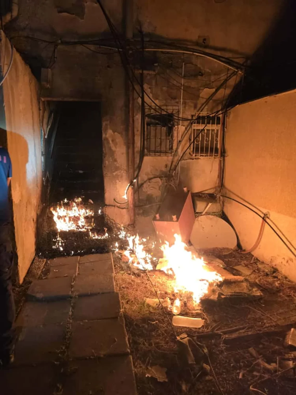 השריפה בבאר שבע קרדיט דוברות כבאות והצלה
