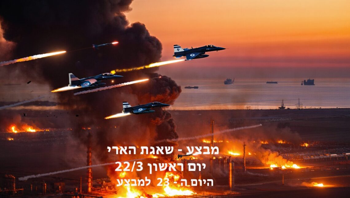 מבצע שאגת הארי יום ראשון היום ה - 23 למבצע