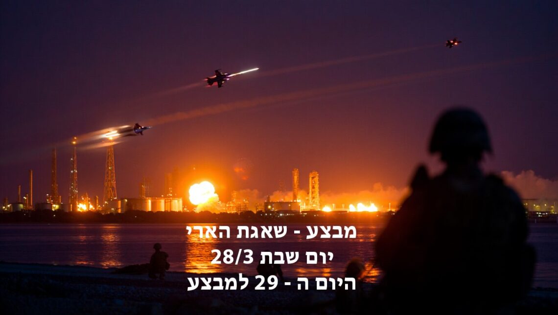 מבצע שאגת הארי יום שבת היום ה - 29 למבצע