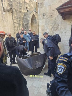 רסיס בעיר העתיקה בירושלים