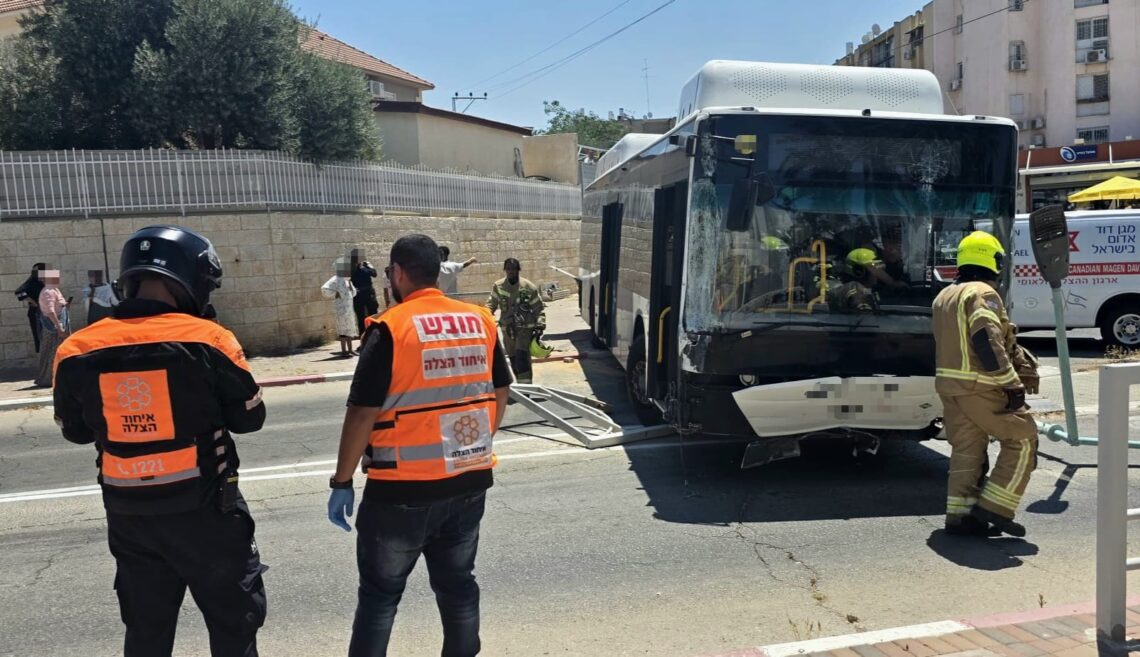 התאונה בבאר שבע קרדיט איחוד הצלה באר שבע