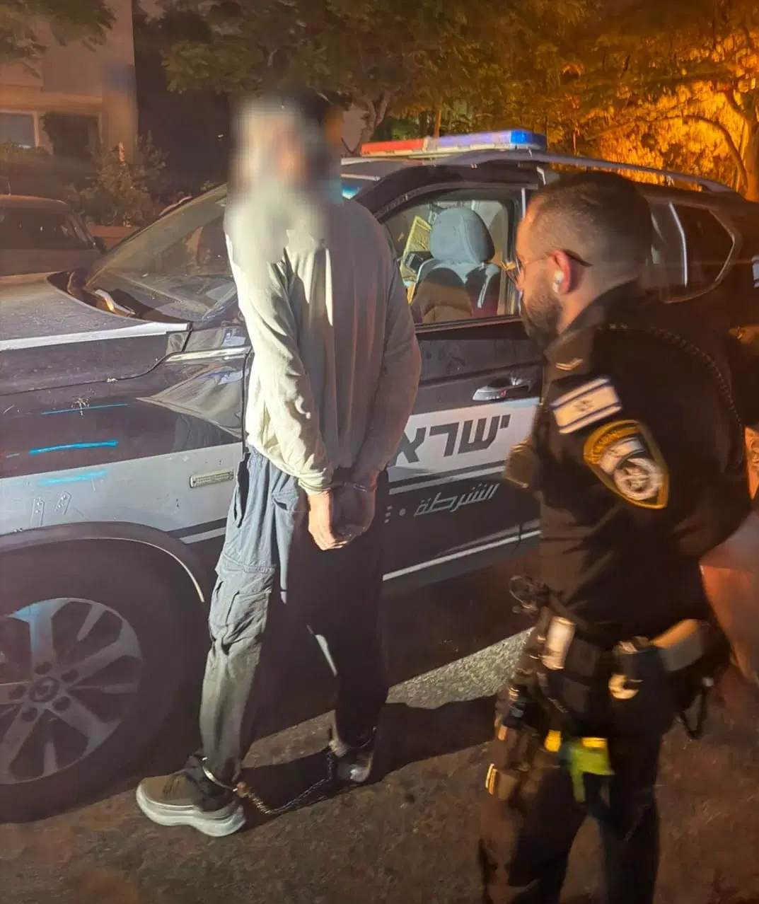 המעצר צילום- דוברות המשטרה
